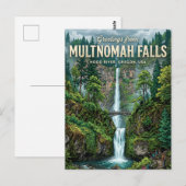 Multnomah Falls USA Postkarte (Vorne/Hinten)