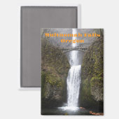 Multnomah Falls Waterfall Oregon Magnet (Vorderseite/Rückseite)