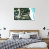 Multnomah Falls with Benson and Highway Bridges Leinwanddruck (Insitu (Schlafzimmer))