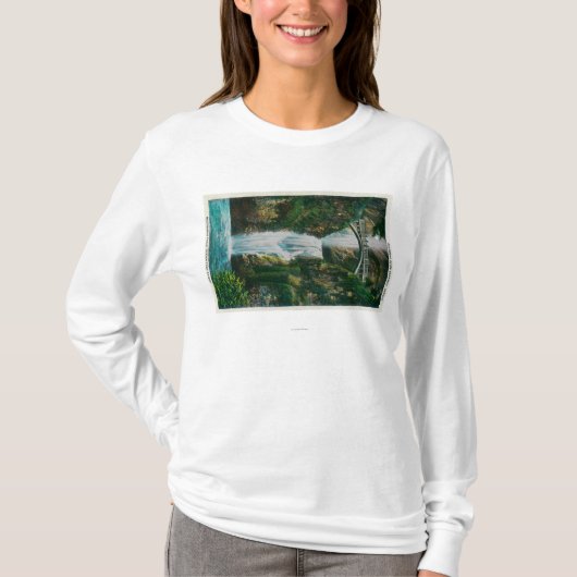 Multnomah fällt auf Columbia River T-Shirt (Vorderseite)