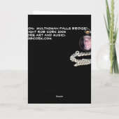 Multnomah fällt Brücken-Gruß-Karten Karte (Rückseite)