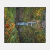 Multnomah fällt | Columbia River Schlucht, Oregon Fleecedecke (Vorderseite (Horizontal))