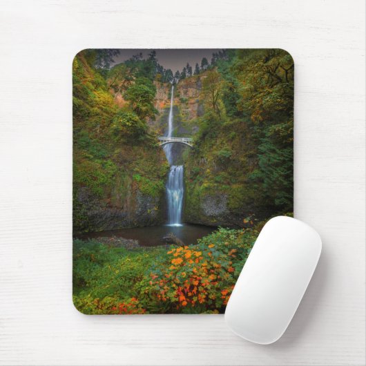 Multnomah fällt | Columbia River Schlucht, Oregon Mousepad (Mit Mouse)