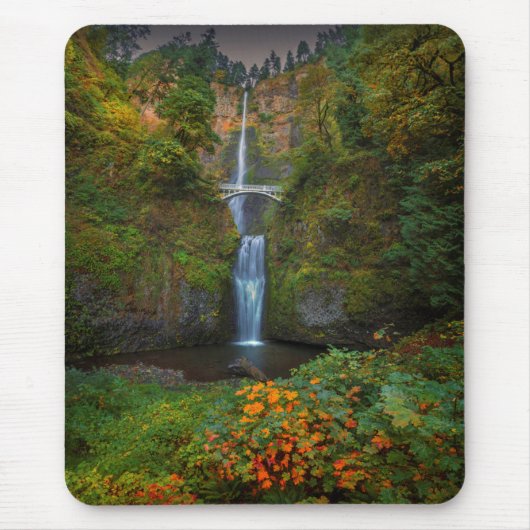 Multnomah fällt | Columbia River Schlucht, Oregon Mousepad (Vorne)