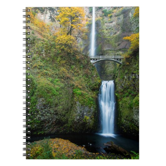 Multnomah fällt im Herbst in der Columbia-Schlucht Notizblock (Vorderseite)