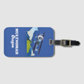 Multnomah Oregon Reisekarte Gepäckanhänger (Vorderseite (Horizontal))