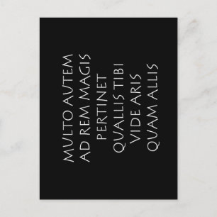 Multo autem ad rem magis pertinet quallibi postkarte