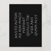 Multo autem ad rem magis pertinet quallibi postkarte (Vorderseite)
