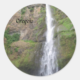 Multomah Falls Fotografie Runder Aufkleber