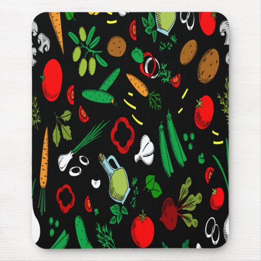 Multycolor Pflanzenmuster Mousepad (Vorne)