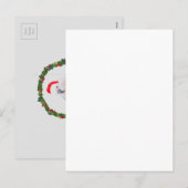 Muluccan Cockatoo Santa Feiertagspostkarte (Vorne/Hinten)