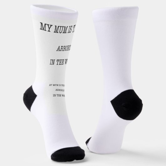 Mum Arborous Geschenk Geschenktasse Kettensäge Socken (Gewinkelt)