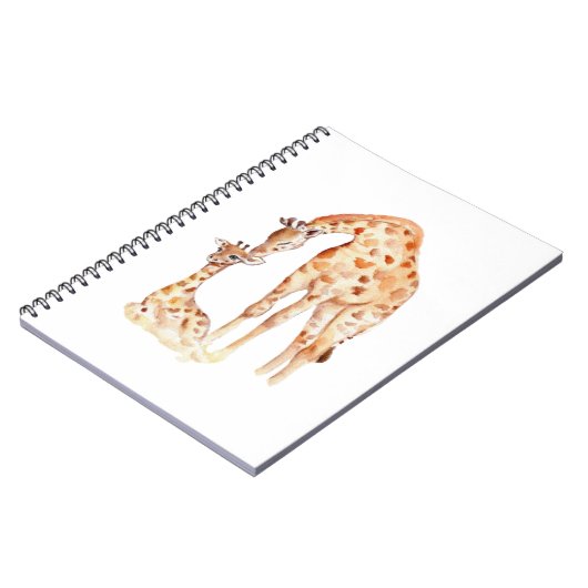 Mum & Baby Giraffe Notizblock (Linke Seite)