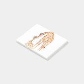 Mum & Baby Giraffe Post-it Klebezettel (angewinkelt)