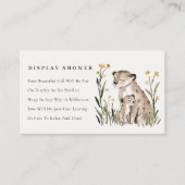 Mum Baby Tiger Foliage Display Shower Baby Shower Begleitkarte (Vorderseite)