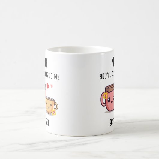 Mum Best-Tea Personalisiertes Funny-Geschenk Mutte Kaffeetasse (Mittel)