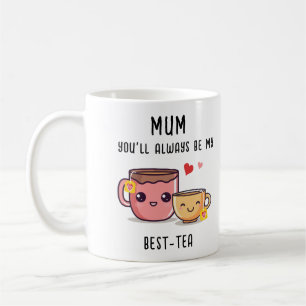 Mum Best-Tea Personalisiertes Funny-Geschenk Mutte Kaffeetasse