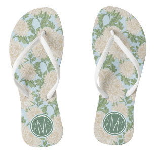 Mum Blume Muster Badesandalen