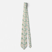 Mum Blume Muster Krawatte (Vorderseite)