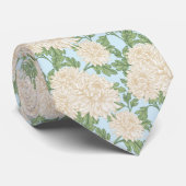 Mum Blume Muster Krawatte (Gerollt)