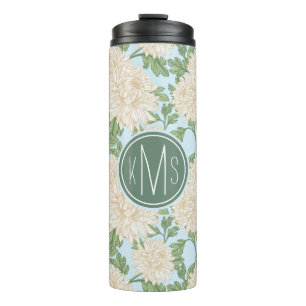 Mum Blume Muster Thermosbecher
