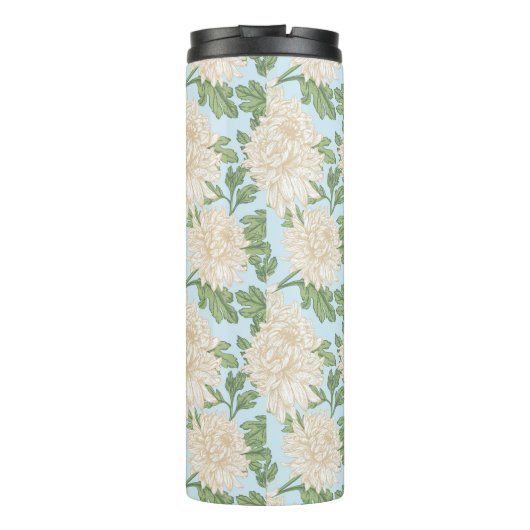 Mum Blume Muster Thermosbecher (Rückseite)