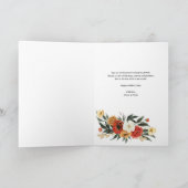 MUM Boho Blume Red Happy Mother Day Karte (Innenseite)