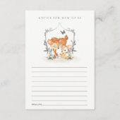 Mum Deer Fawn Floral Advisor für Mum Baby Shooter Begleitkarte (Vorderseite)