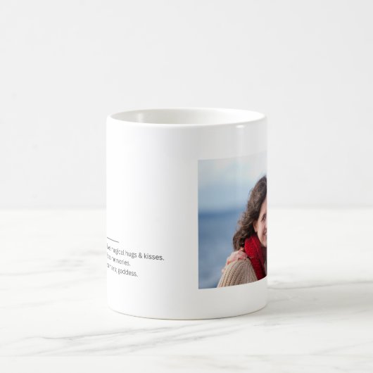 Mum Definition benutzerdefiniertes Foto Geschenk f Kaffeetasse (Mittel)