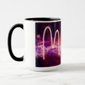 'Mum' digitale Kunst Tasse (Links)