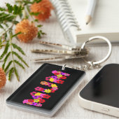 Mum Floral Typografic Schlüsselanhänger (Vorderseite rechts)