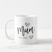 MUM Jahr Kaffeetasse (Links)