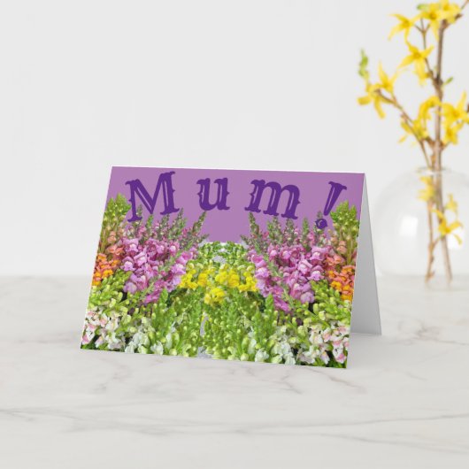 MUM! Karte (Gelbe Blume)