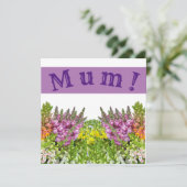 MUM! Karte (Stehend Vorderseite)