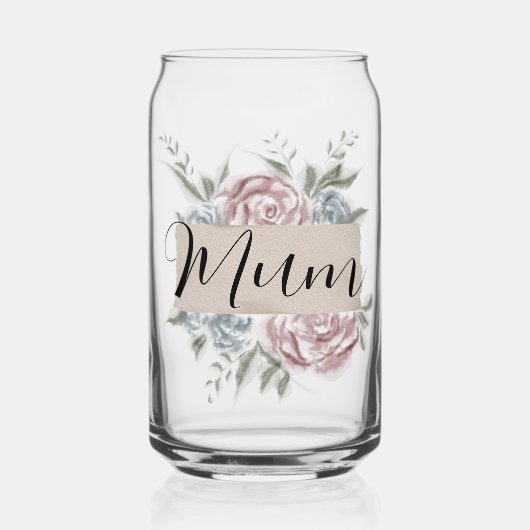 Mum - Latte Glas - Muttergeschenk - anpassen (Vorderseite)