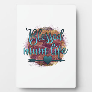 Mum Life Fotoplatte