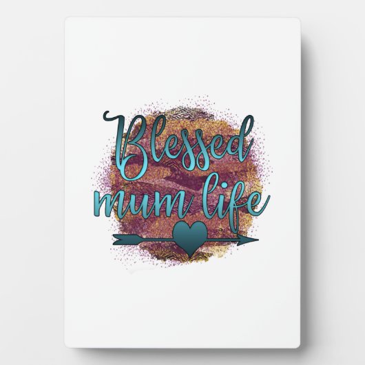 Mum Life Fotoplatte (Vorderseite)