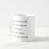 Mum Limerick von der weltweit größten Sohn-1-Foto- Kaffeetasse (Vorderseite Links)