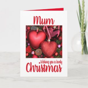 Mum Love Christmas Card Feiertagskarte
