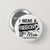 Mum Lungenkrebs Ribbon Button (Vorne & Hinten)