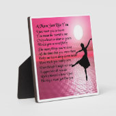 Mum Poem Plaque - Ballerina Design Fotoplatte (Vorderseite)