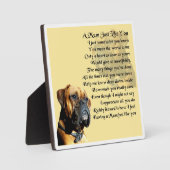 Mum Poem Plaque - Boxer Dog Design Fotoplatte (Vorderseite)