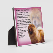Mum Poem Plaque - Chow Dog Design Fotoplatte (Vorderseite)
