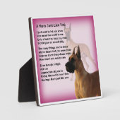 Mum Poem Plaque - Großartiges Design für Dane Hund Fotoplatte (Vorderseite)