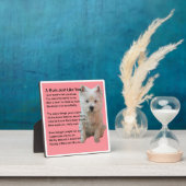 Mum Poem Plaque - West Highland Terrier Design Fotoplatte (InSitu)