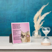 Mum Poem Plate - Chihuahua Design Fotoplatte (InSitu)