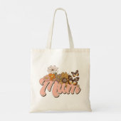 Mum Retro Floral Tragetasche (Rückseite)