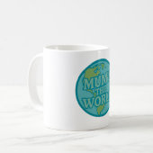Mum’s The World Retro Globe Kaffeetasse (Vorderseite Links)