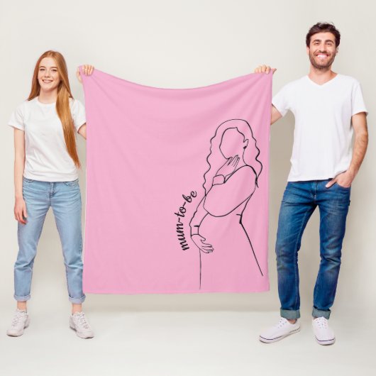 Mum-to-be Fleecedecke (Beispiel)