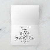 Mum typografie elegante moderne minimale Multi-Fot Dankeskarte (Innenseite)